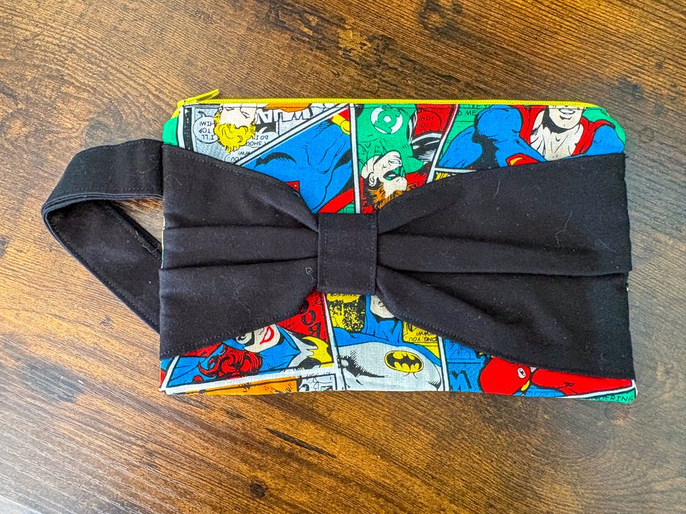 DC Comics Zipper Bag with Wrist Strap